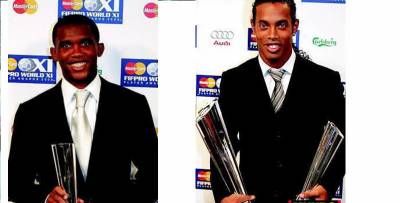 samuel eto'o et ronaldinho